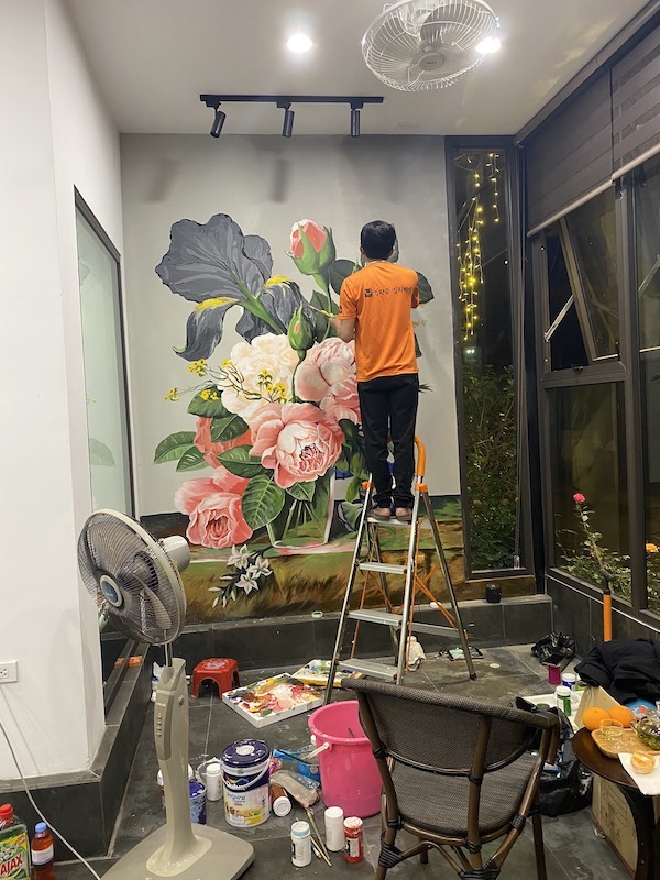 ve tranh tuong phong khach ve hoa 100+ mẫu vẽ tranh tường quán cafe đẹp ấn tượng nhất 2023 100+ mẫu vẽ tranh tường quán cafe đẹp ấn tượng nhất 2023