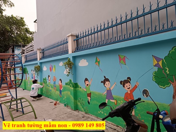 Vẽ Tranh Tường Trường Mầm Non Ngộ Nghĩnh Vui Nhộn Cho Các Bé