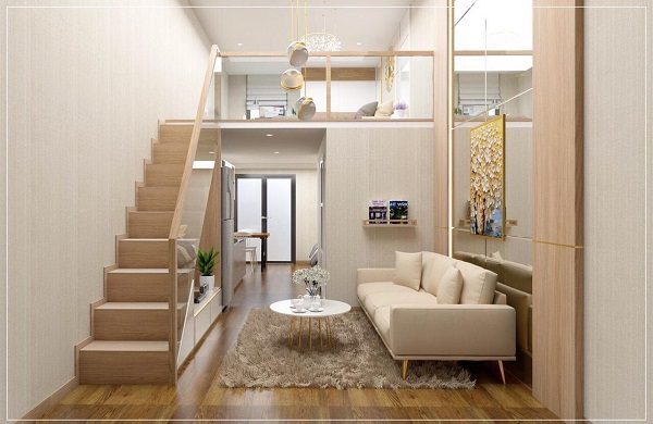 thiet ke can ho mini 15m2 1 Phong cách thiết kế căn hộ mini 15m2 vừa đẹp vừa tiết kiệm không gian Phong cách thiết kế căn hộ mini 15m2 vừa đẹp vừa tiết kiệm không gian