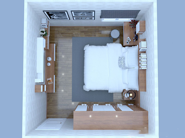 thiet ke can ho mini 15m2 5 Phong cách thiết kế căn hộ mini 15m2 vừa đẹp vừa tiết kiệm không gian Phong cách thiết kế căn hộ mini 15m2 vừa đẹp vừa tiết kiệm không gian