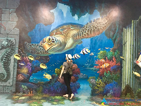 Vẽ tranh tường đại dương  43 Mẫu xu hướng mới nhất 2021  Vẽ tranh tường  3D đẹp giá rẻ nhất tại Hà Nội  Thi công trọn gói
