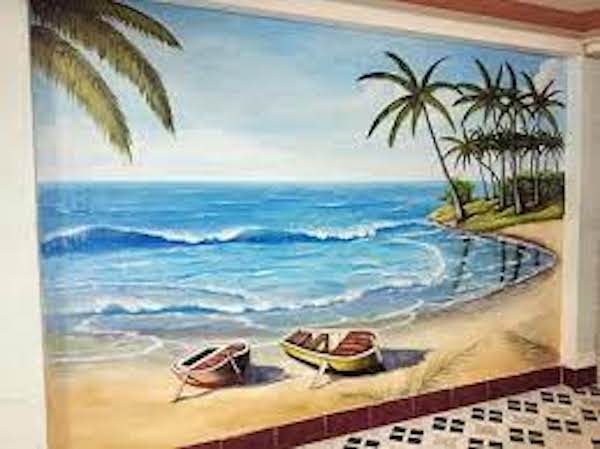 Vẽ tranh đề tài phong cảnh biển đảo quê hương