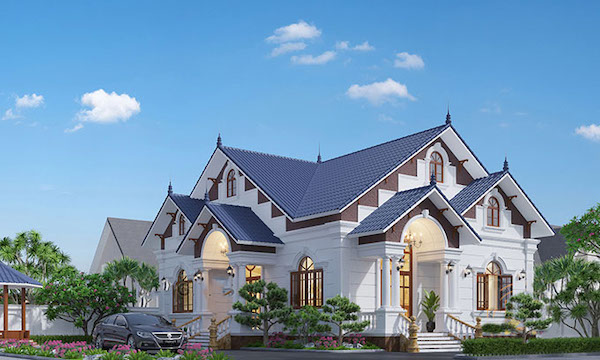 biet thu nha vuon 1 tang mai thai tan co dien 1 1001+ Mẫu thiết kế biệt thự nhà vườn đẹp, hiện đại 2023 1001+ Mẫu thiết kế biệt thự nhà vườn đẹp, hiện đại 2023