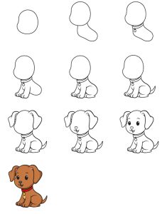 Drawing Dog in 10 Easy Steps Hướng dẫn cách vẽ con chó đơn giản với 9 bước ai cũng thực hiện được Hướng dẫn cách vẽ con chó đơn giản với 9 bước ai cũng thực hiện được