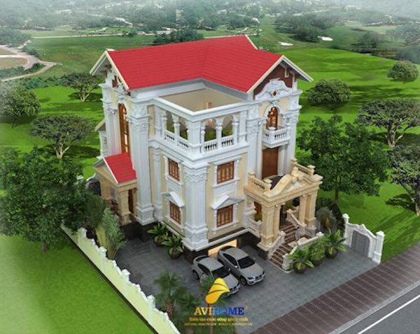 Mau Thiet Ke Biet Thu 3 Tang Sieu An Tuong Cdt Ong Linh Hung Yen 2 OPT 600x400 1 1001+ Mẫu biệt thự 4 tầng tân cổ điển sang trọng đẳng cấp 1001+ Mẫu biệt thự 4 tầng tân cổ điển sang trọng đẳng cấp