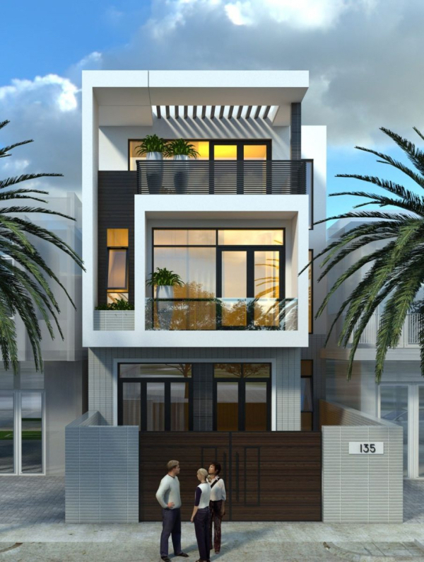 nha pho 1 tret 2 lau 18 101+ Mẫu nhà 1 trệt 2 lầu đẹp ấn tượng xây dựng chi phí rẻ 101+ Mẫu nhà 1 trệt 2 lầu đẹp ấn tượng xây dựng chi phí rẻ