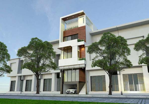 thiet ke nha pho 1 tret 2 lau san thuong tvnp 061 101+ Mẫu nhà 1 trệt 2 lầu đẹp ấn tượng xây dựng chi phí rẻ 101+ Mẫu nhà 1 trệt 2 lầu đẹp ấn tượng xây dựng chi phí rẻ