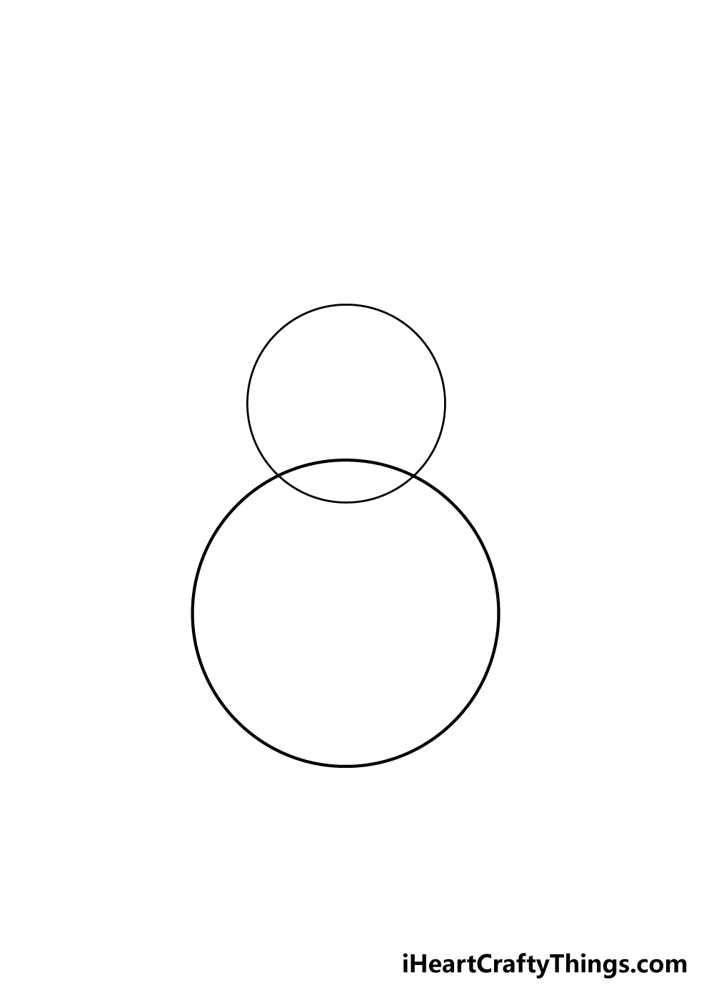 vẽ người tuyết bước 1
