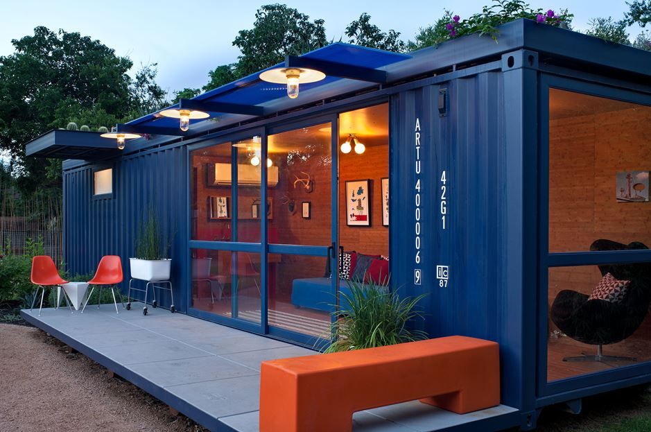 Nhà Khách Container - gần hiên hơn
