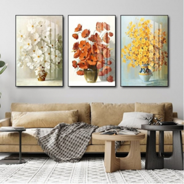 Gemälde von 3 Vasen und Blumen 1 1659067584 500+ Modelle von wunderschönen Wandspiegelbildern zum günstigsten Preis 2023 500+ Beispiele von wunderschönen Spiegelbildern zu den günstigsten Preisen im Jahr 2023