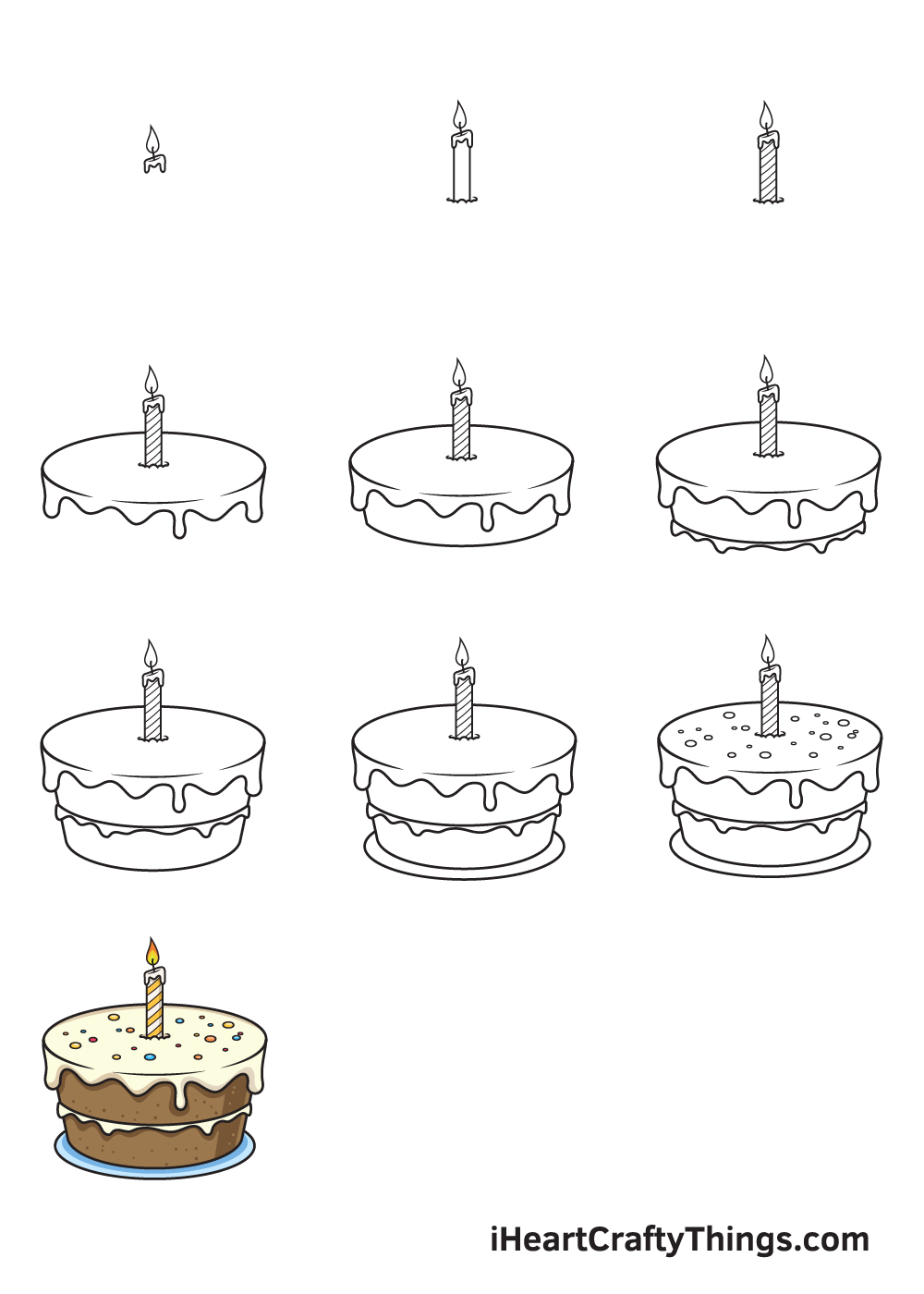 Tìm hiểu hơn 16 cách vẽ bánh sinh nhật siêu đỉnh  POPPY