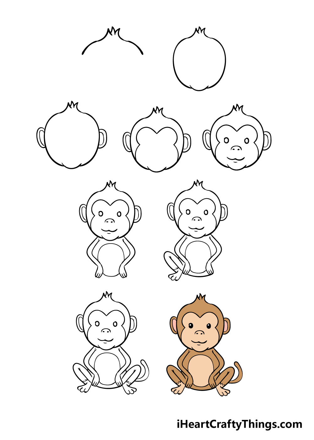 Cách Vẽ Con Khỉ Đơn Giản – Hướng Dẫn Chi Tiết Với 9 Bước Cơ Bản
