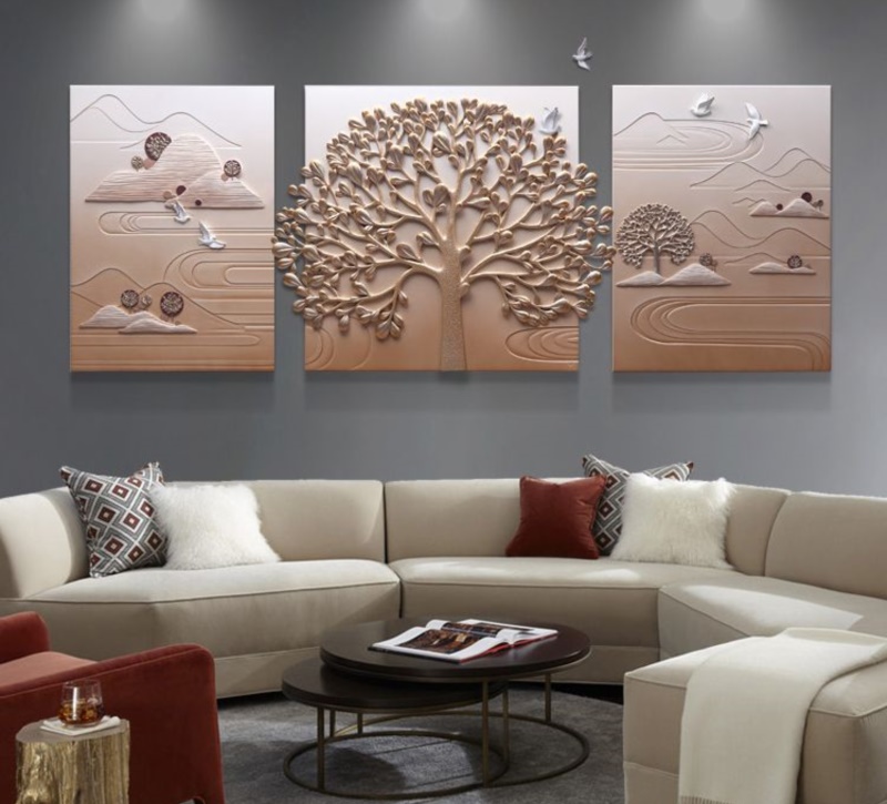 Tranh phù điêu composite bừng sáng mọi không gian