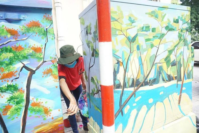 14 Vẽ tranh trang trí bốt điện, trụ điện, cột điện ấn tượng độc đáo Vẽ tranh trang trí bốt điện, trụ điện, cột điện ấn tượng độc đáo