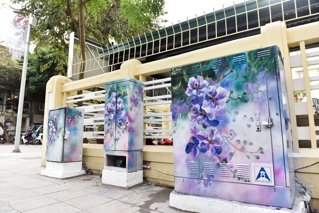 trangtribotdien 12 1517507559596438140416 Vẽ tranh trang trí bốt điện, trụ điện, cột điện ấn tượng độc đáo Vẽ tranh trang trí bốt điện, trụ điện, cột điện ấn tượng độc đáo