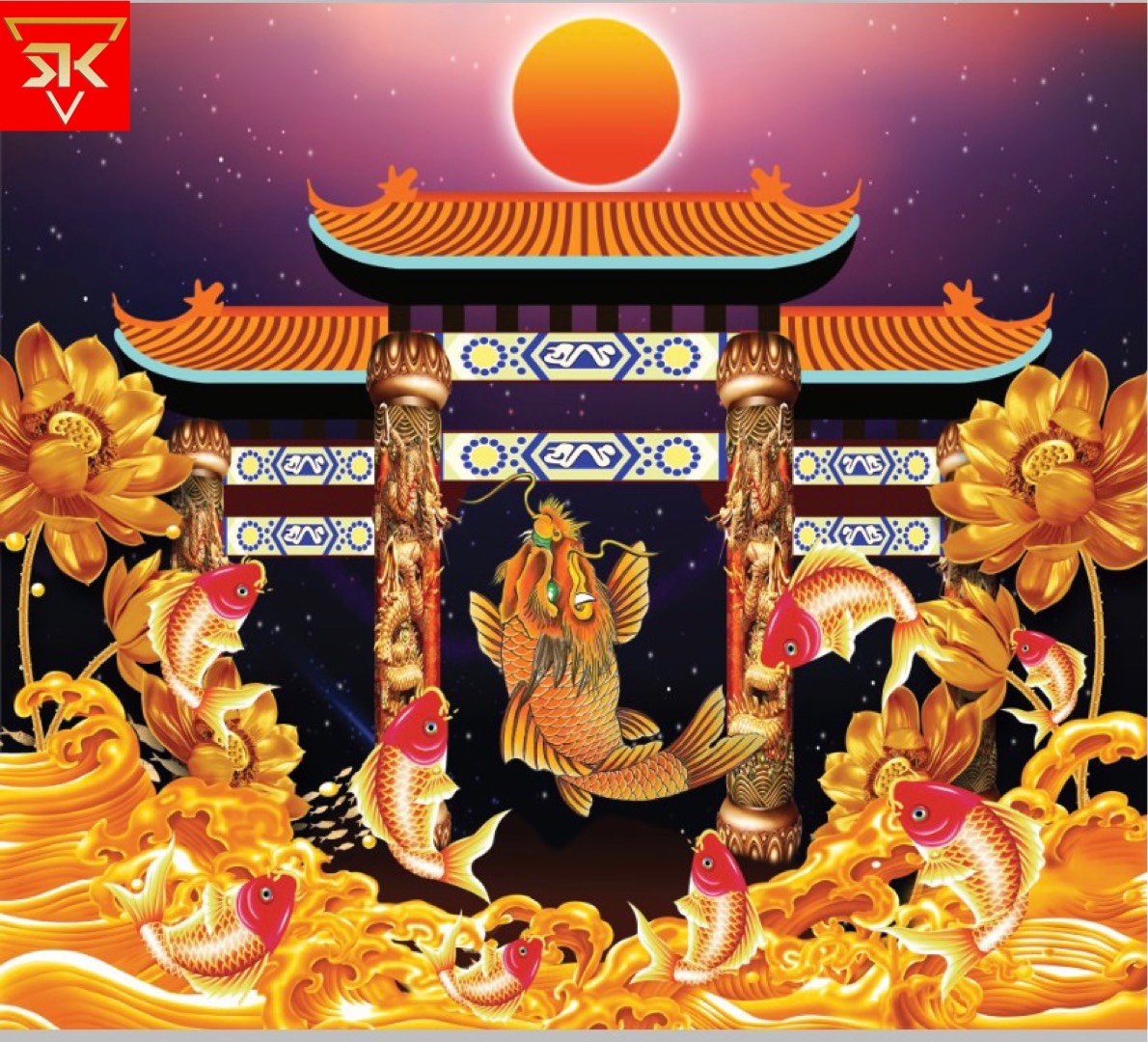 tranh dan tuong phong tho 34205 4 1001+ Mẫu tranh dán tường phòng thờ gia tiên đẹp nhất 2023 1001+ Mẫu tranh dán tường phòng thờ gia tiên đẹp nhất 2023
