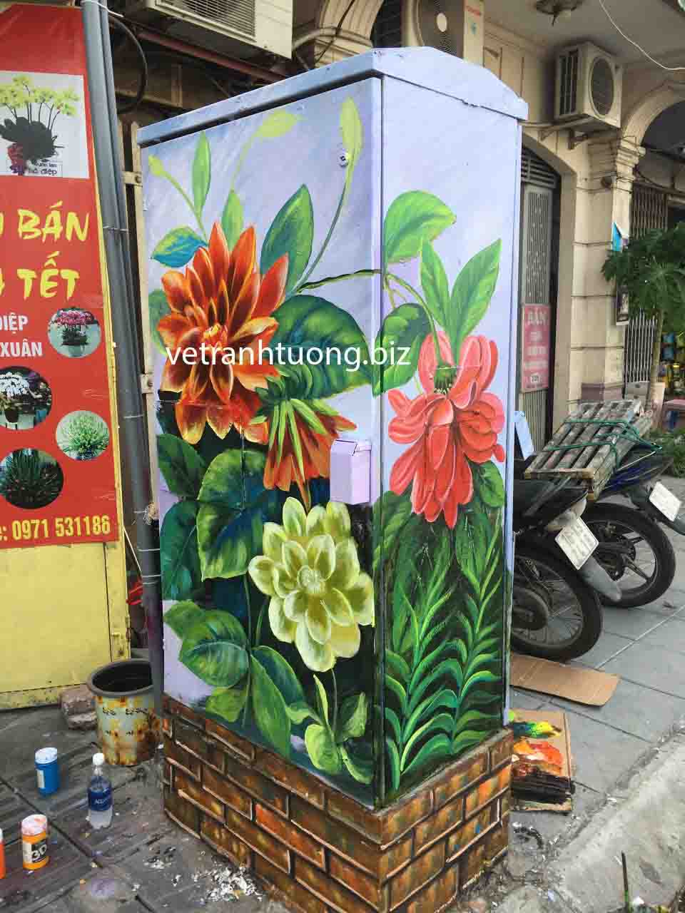 ve tranh post dien Vẽ tranh trang trí bốt điện, trụ điện, cột điện ấn tượng độc đáo Vẽ tranh trang trí bốt điện, trụ điện, cột điện ấn tượng độc đáo